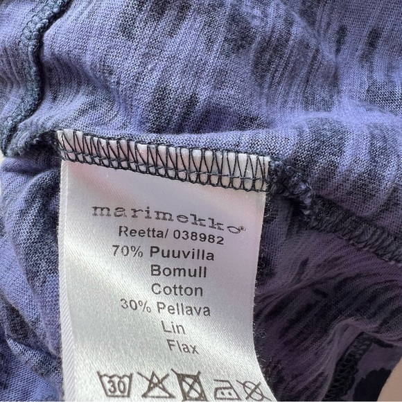 Marimekko Cotton Flax Shift Dress | SMALL - Picture 8 of 10